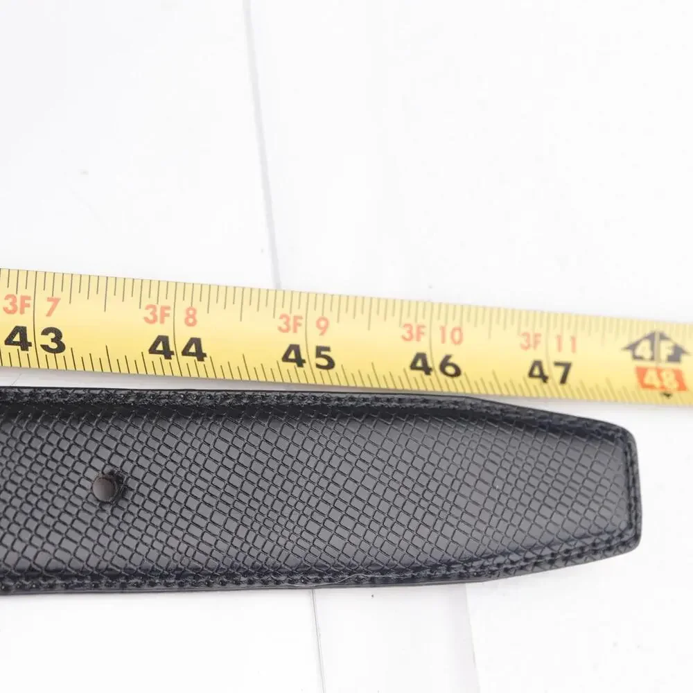 Cole Haan Mens Belt Size 42 Textured Black Leather Dressy‎ Elegant Classic